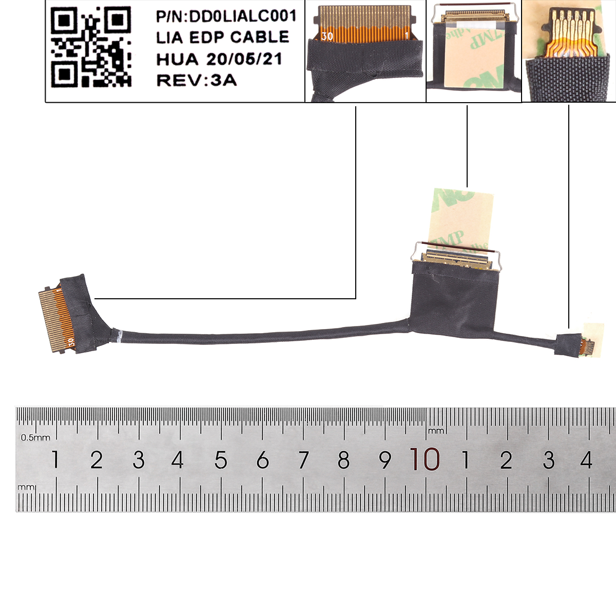 Picture of New LCD Display Screen Cable Replacement  For LENOVO 11E yoga 6Gen 11E yoga Gen6 30pin.